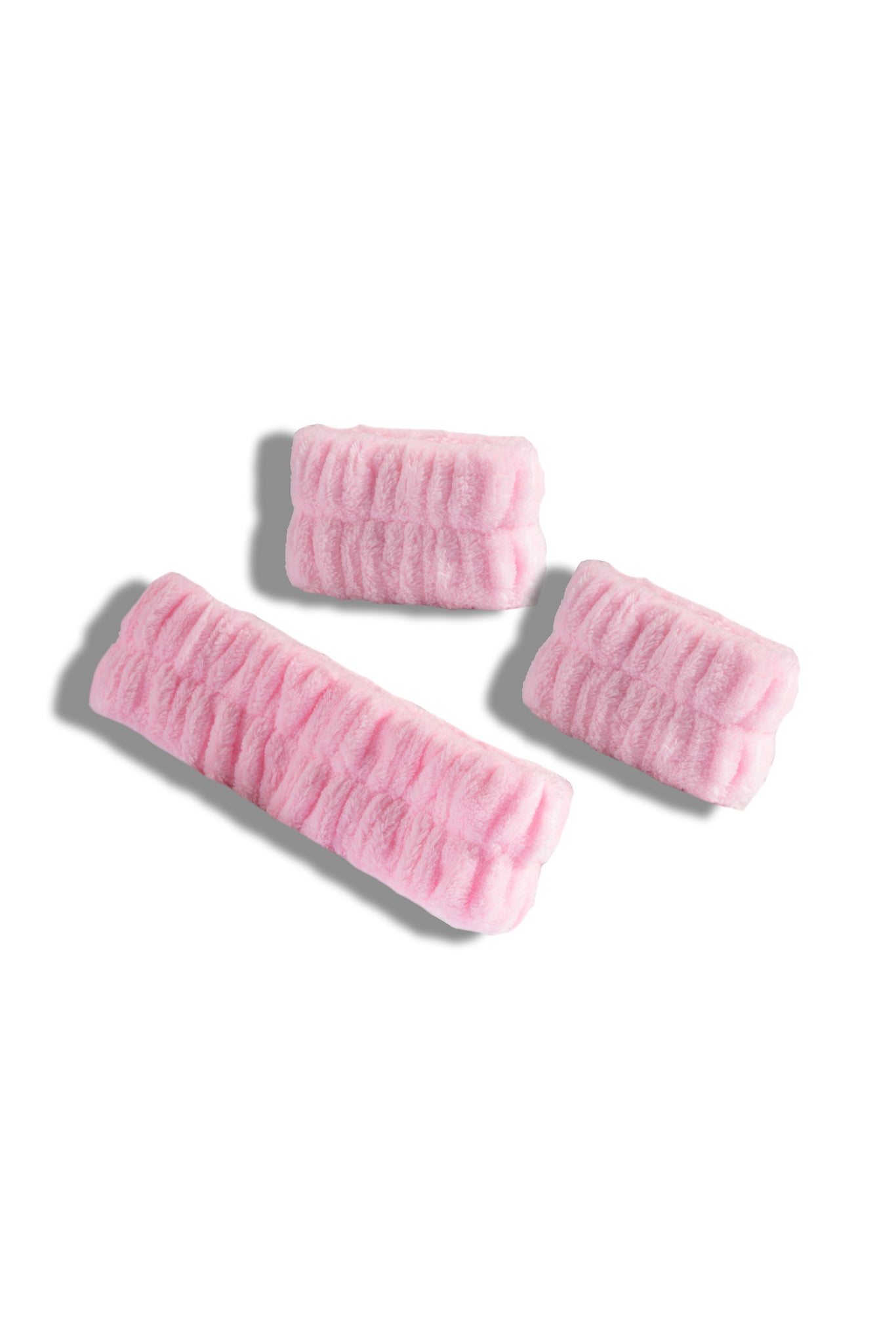 The Skin Geek™ Plush Head Band and Wrist Band Set